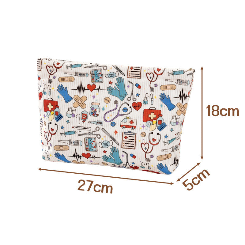 Sac Cosmétique Corduroy pour Femmes