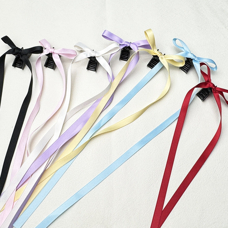 36cm Ruban Long Polyester Coton Bow Clip