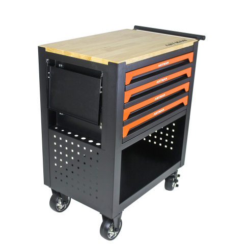4 OUTILS MULTIFONCTIONNELS CARTONNÉS À ROUES ET À BOIS