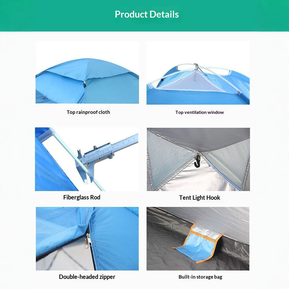 Tente de camping entièrement automatique qui ne nécessite aucune configuration et s'ouvre instantanément