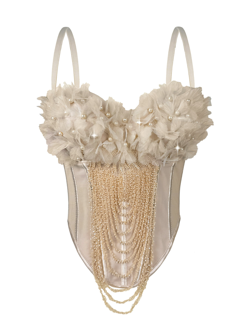 Camisole de camisole de fleur fait main Tube sans dos sexy Top Européen et américain Outer Wear Fi