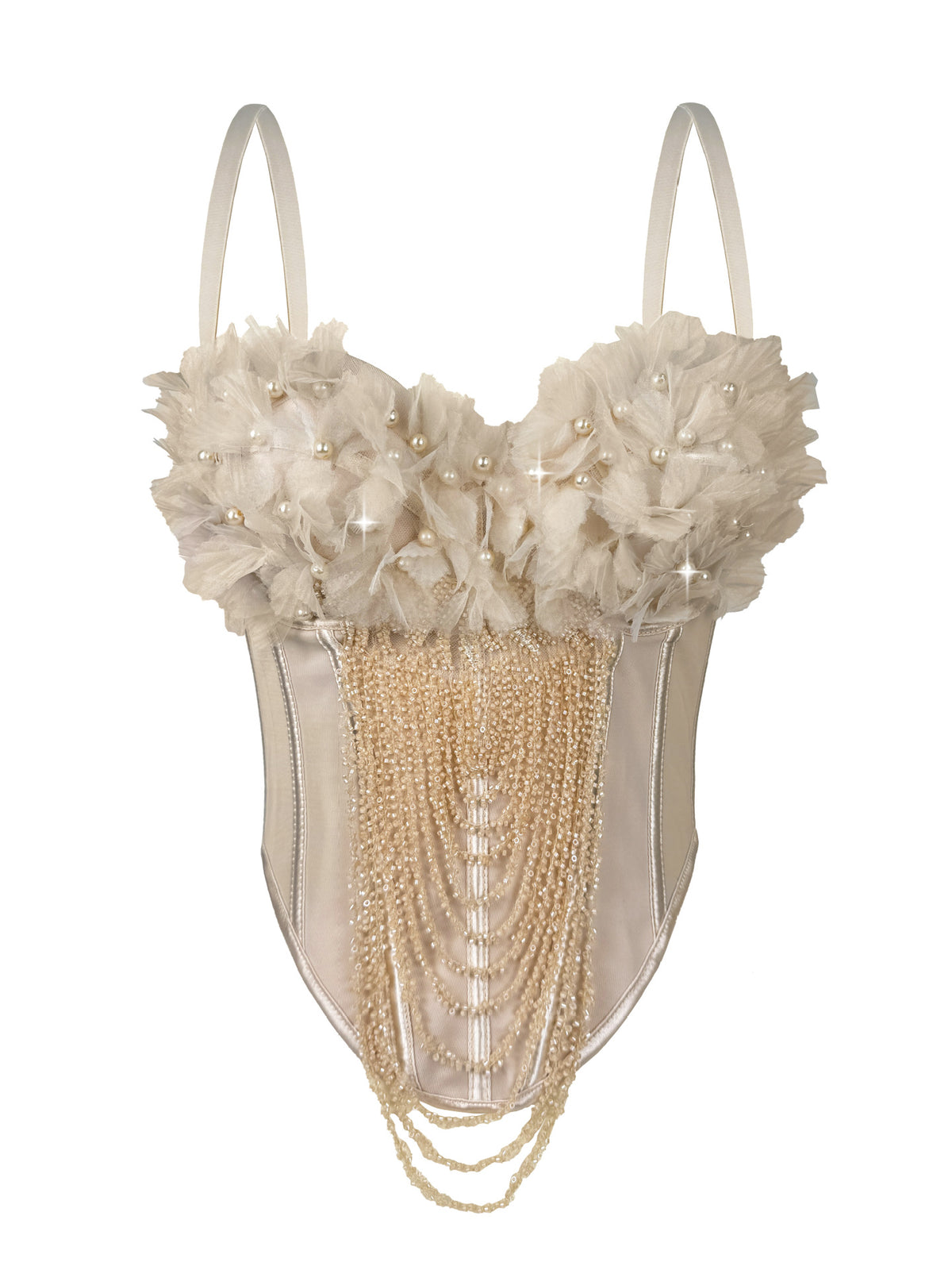 Camisole de camisole de fleur fait main Tube sans dos sexy Top Européen et américain Outer Wear Fi