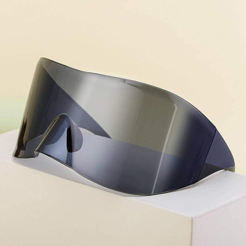Lunettes de soleil de cyclisme extérieur Mercure pour femmes European and American One-Piece Large Frame S