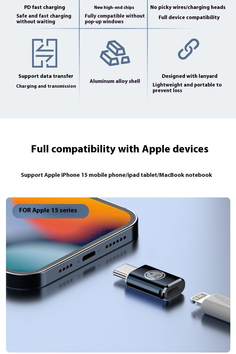 Téléphone portable L Pour Type-c Adaptateur Homme