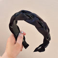 Bande de cheveux Twist Pearl Bande de tête fait main
