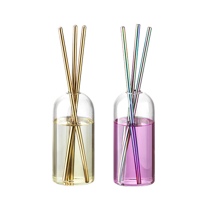 Bouteille d'aromathérapie en verre simple et transparent
