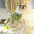 Vêtements de chat pour chiens de compagnie Jupe de tartan