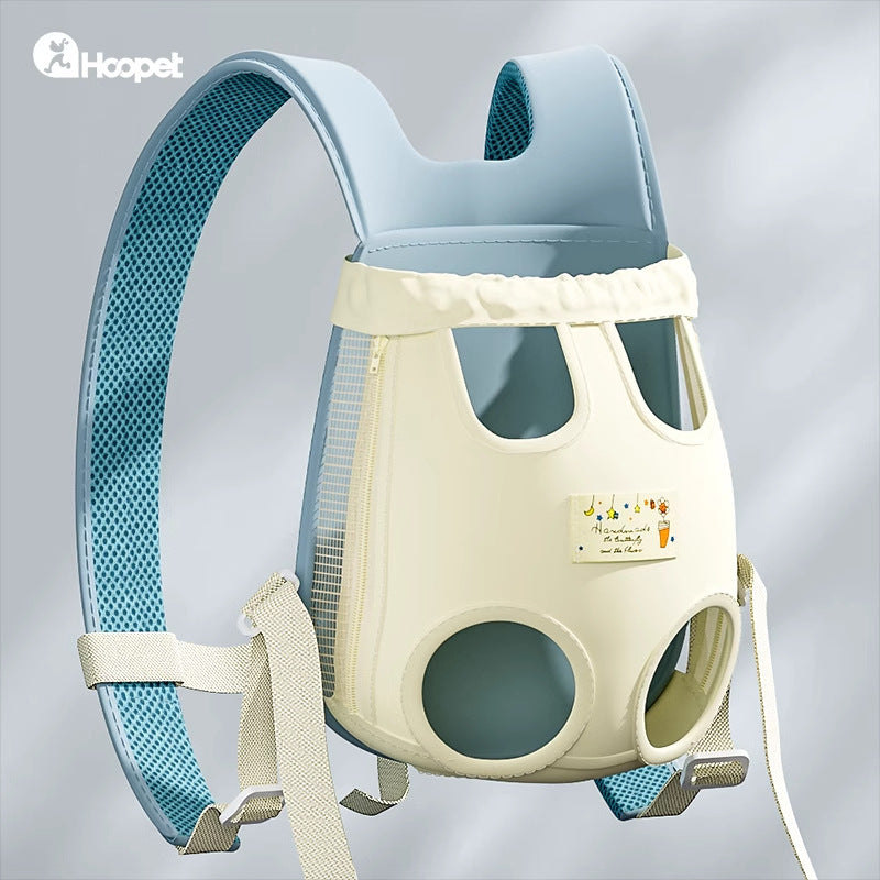 Porte-chien respirant Sac à dos Harnais de poitrine réglable pour petits animaux Portable Outdoor C