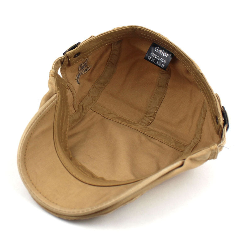 Bouchon casual pour hommes de béret brodé