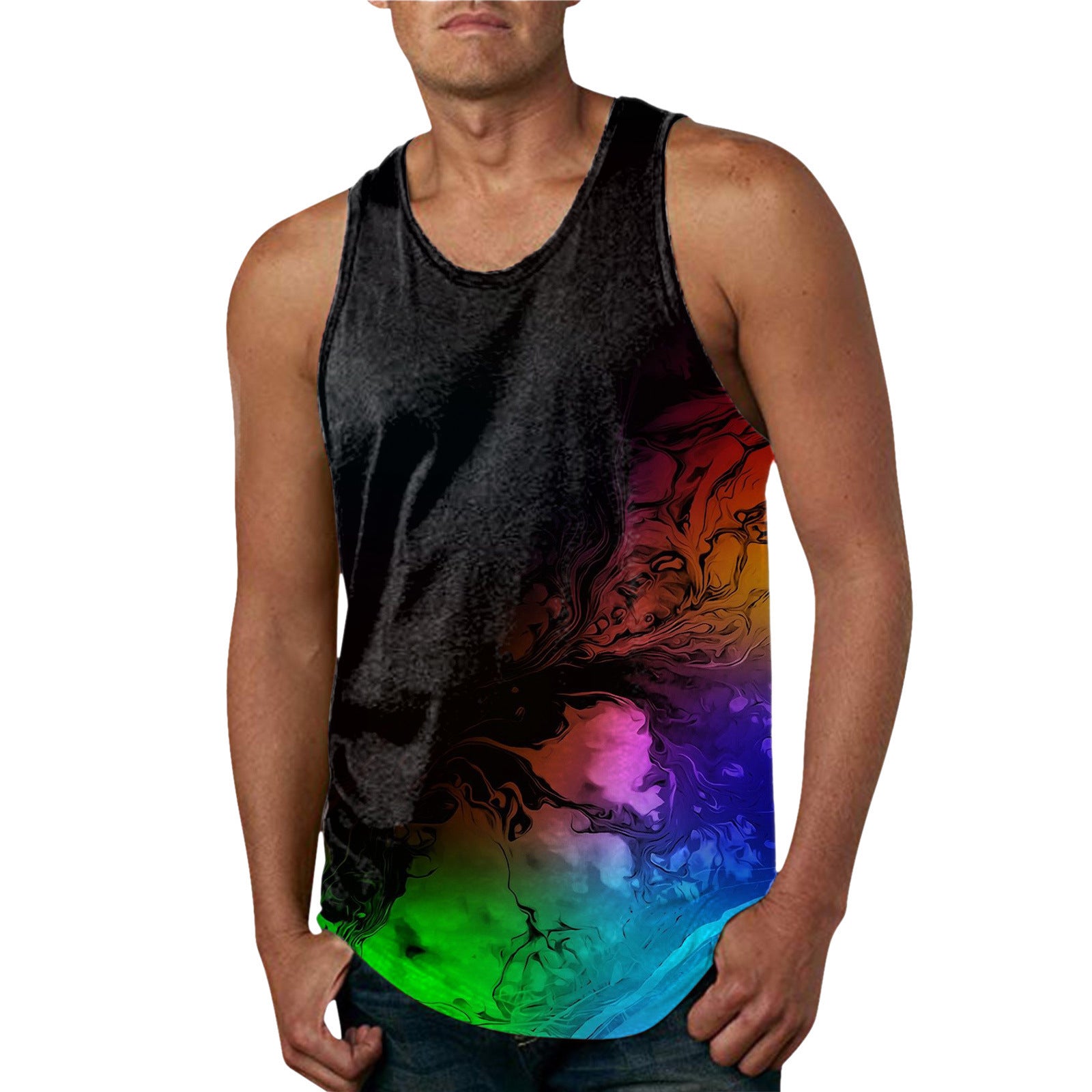 Hommes Arrivée d'été Hawaïen-Imprimer Veste Casual