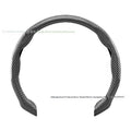 Tout-en-un Laser-Cut Carbon-Fibre Pattern Non-Slip Ultra-Thin Chapeau de volant