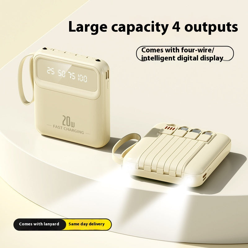 Mini petite grande capacité avec 4 lignes Power Bank