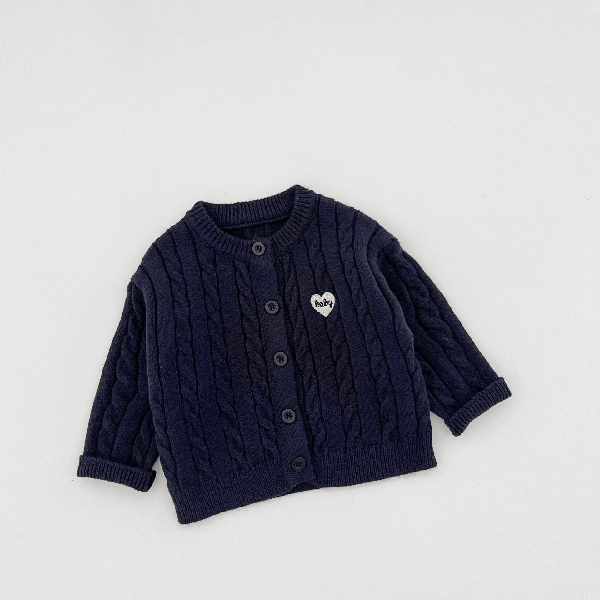 Vêtements Twist-Knit Cardigan Automne Enfants Vêtements de dessus