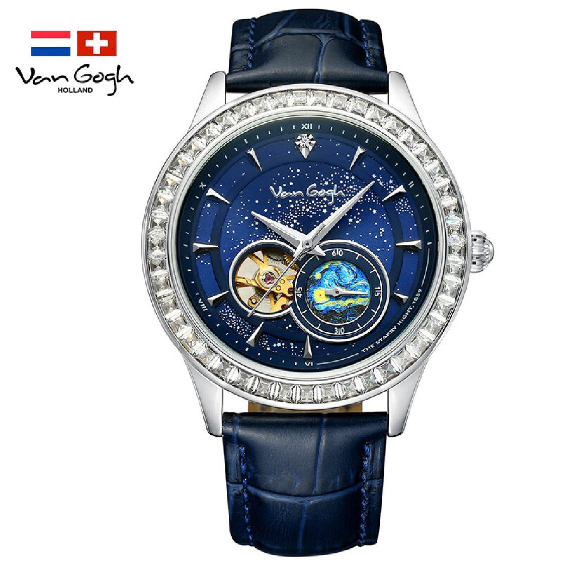 VanGogh Homme série Genève Art Montre mécanique automatique