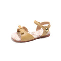 Chaussures de princesse de style coréen d'été avec un arc et une sangle sur le pied