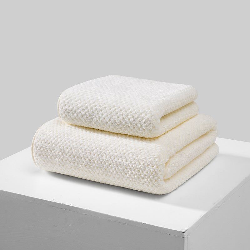 Serviette de bain douce à l'ananas de couleur polaire