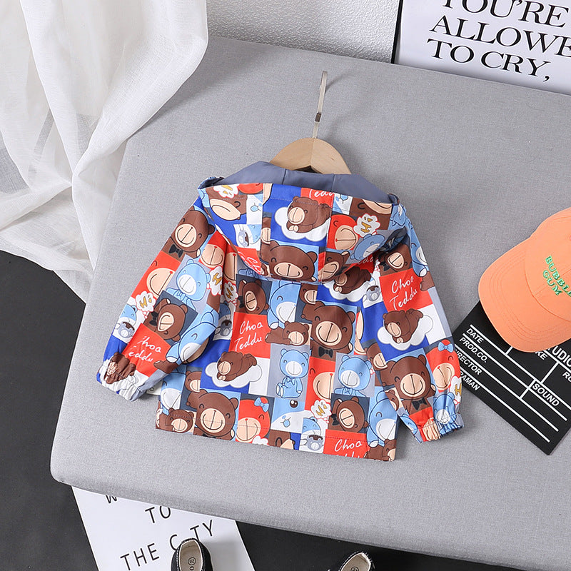 Garçons et filles Style coréen Trendy petites et moyennes vestes pour enfants