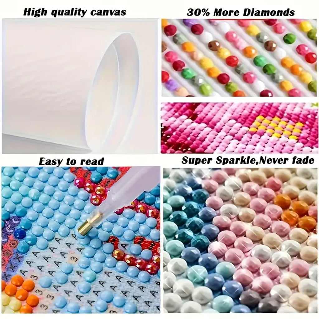 4 Packs Strass Art Painting Kit