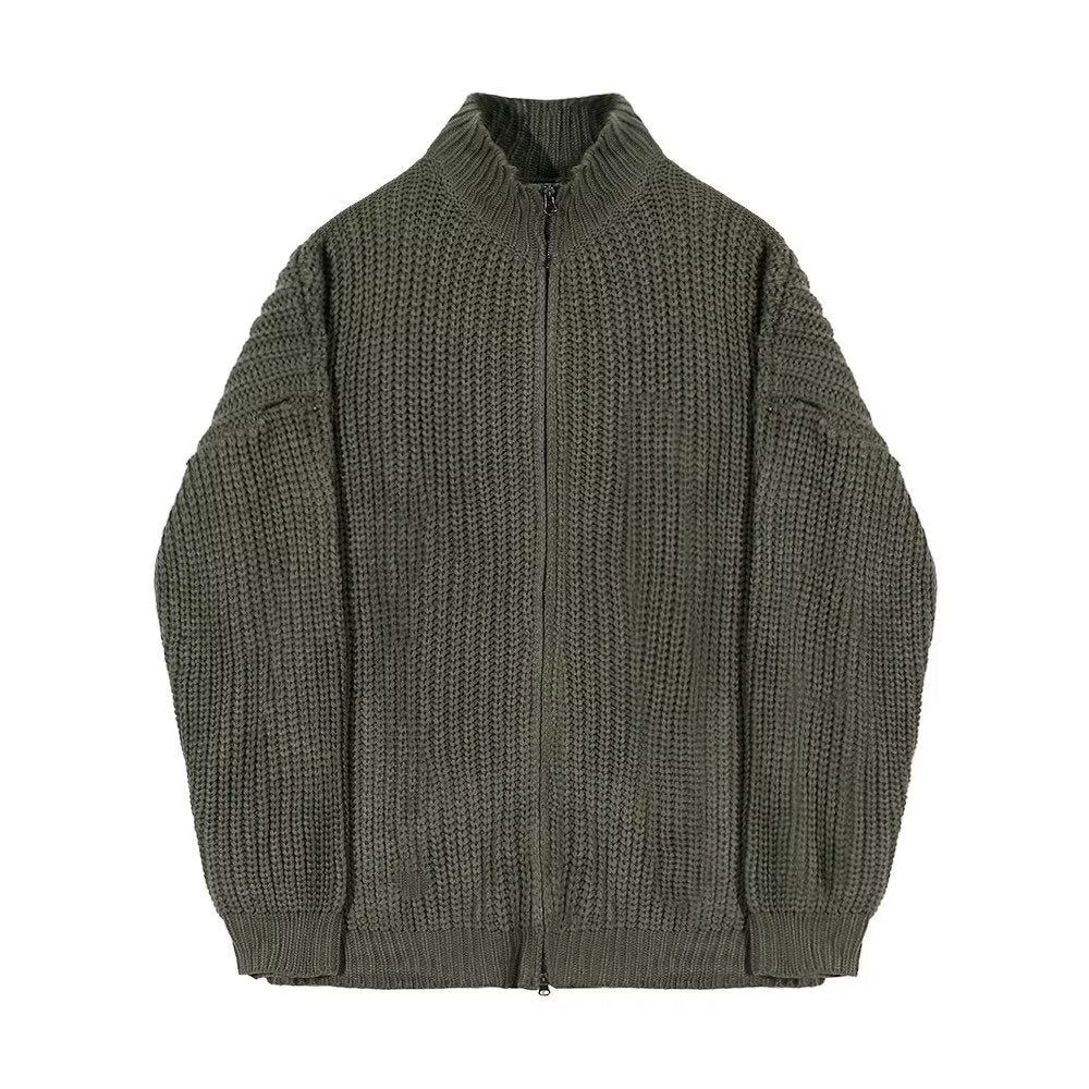 Demi-col de tortue hommes printemps et automne All-matching style lazy Solid couleur sweater manteau