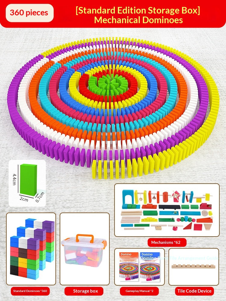 Puzzle éducatif Jouet Mécanisme Bâtiment Blocs Cadeau Dominos