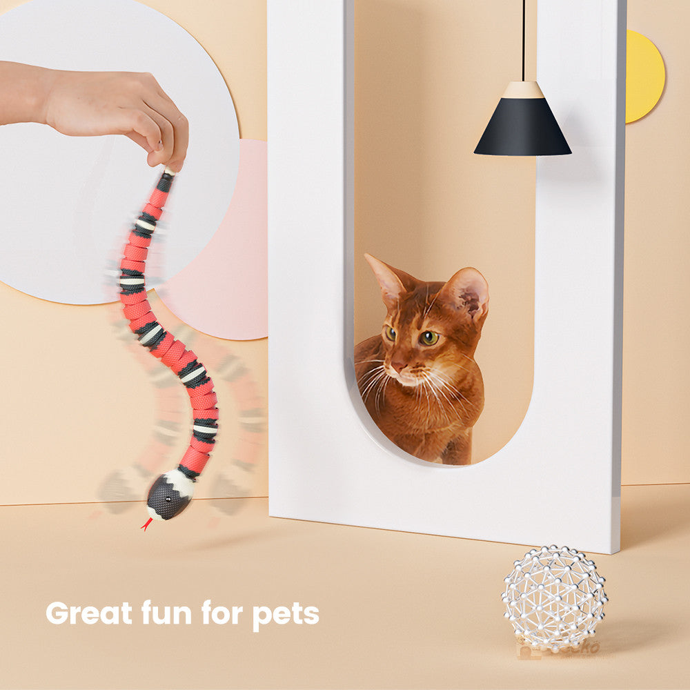 Jouets de serpent à induction électrique interactifs Tricky