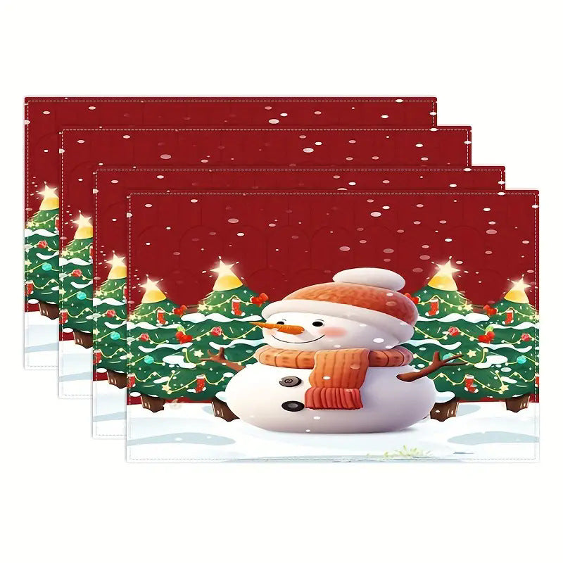 Fête de Noël Placemat Ustensiles de cuisine ménager