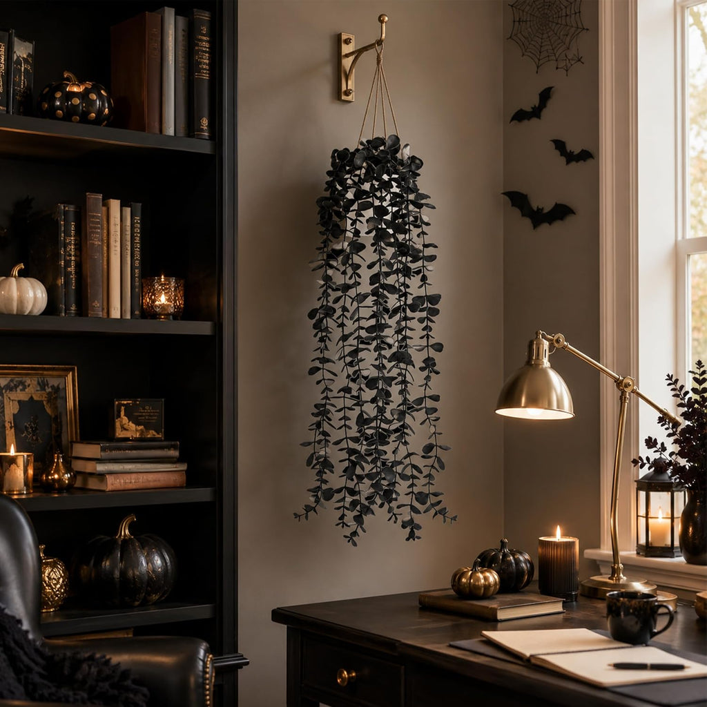Faux Eucalyptus plante suspendue pour décorations de fête d'Halloween