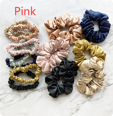 22mm High-end Heavyweight Silk Hair Tie design français sans couture