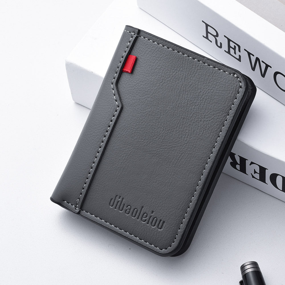 Portefeuille vertical pour hommes