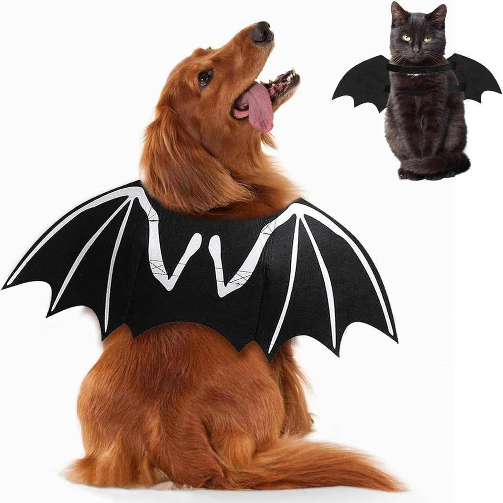 Chien Halloween costumes Chien Bat costume Cool Lumineux Skeleton Bone Bat Ailes Animaux Cosplay