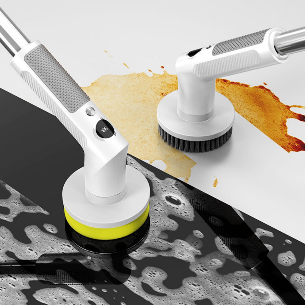 Brosse de nettoyage multifonctionnelle extensible à manches longues