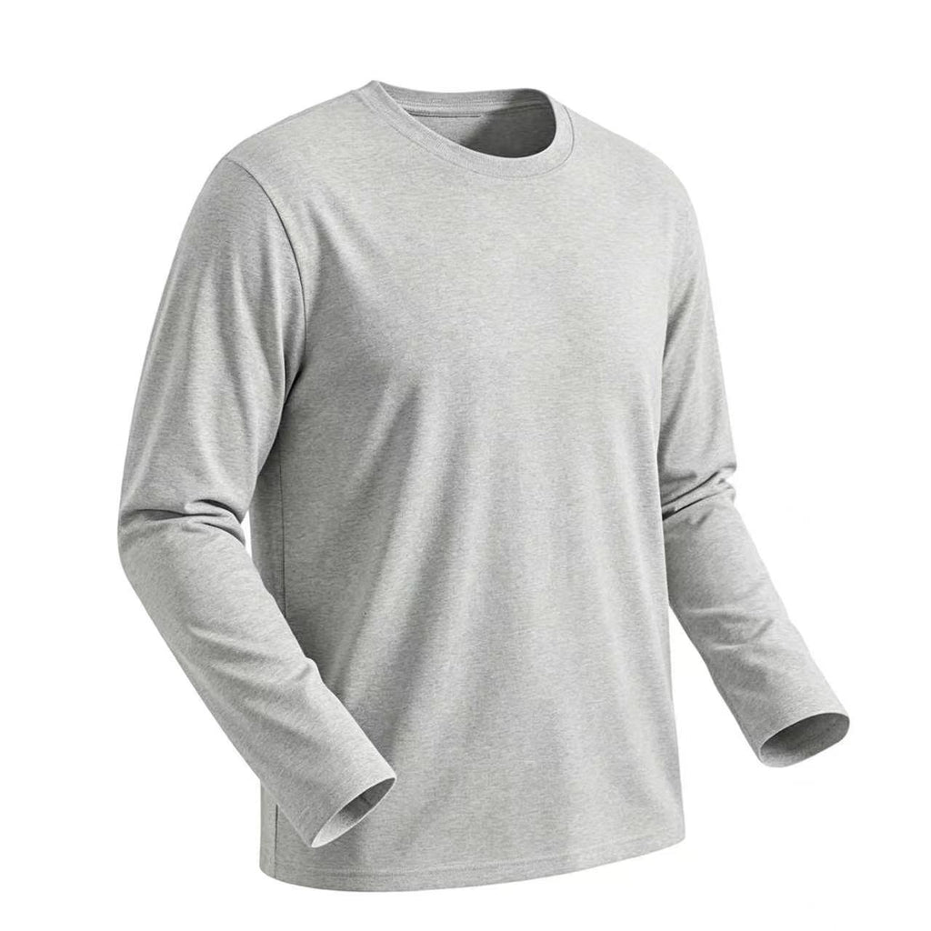 Ss-border Pure Cotton Col rond Manches longues T-shirt trois couleurs pour les hommes