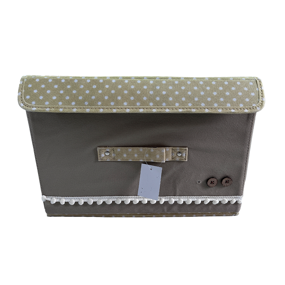 Boîte de rangement pliable en cube de rangement en cube de tissu Organisateur de jouets en cube avec couvercle