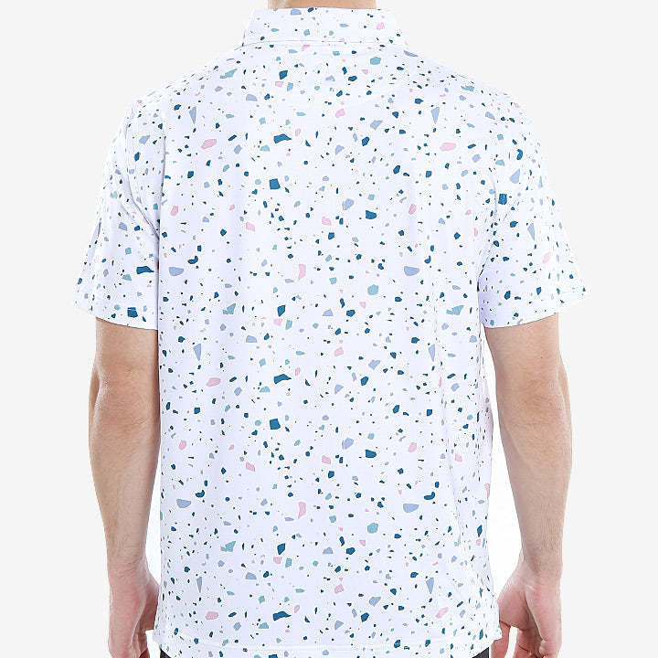 Polo de golf imprimé homme - Casual Short Sleeve Sports Top pour les activités de plein air