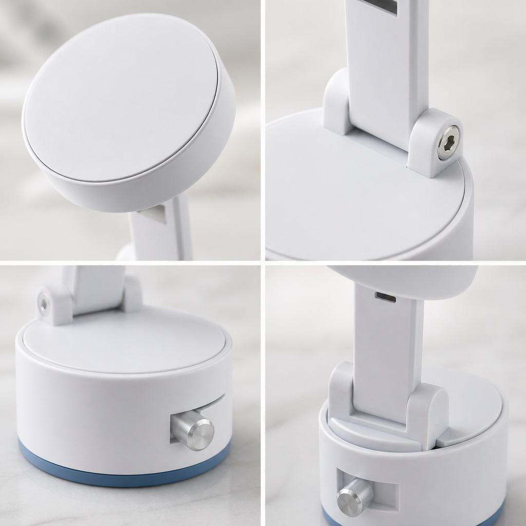 Support de téléphone mobile Pliage magnétique Rotation 360° 180° Angle réglable blanc
