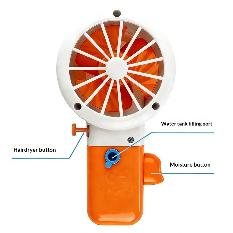 Jeu de pistolet à eau d'été Presse-et-squeeze Fan pistolet à eau