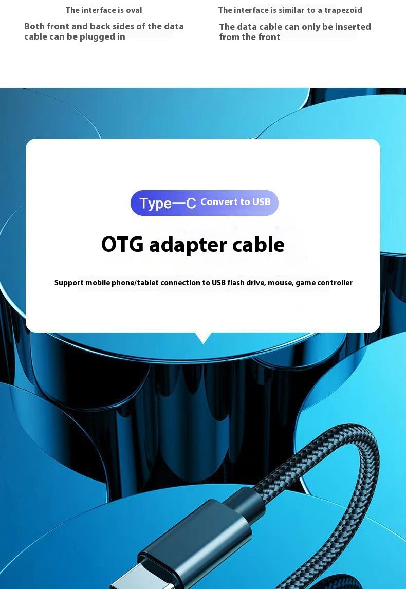OTG USB Adaptateur Cable Phone Fast Charge Car Read USB Drive