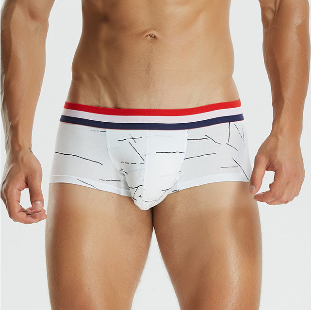 Boxer homme couleur coton U convex faible taille Boxer slip