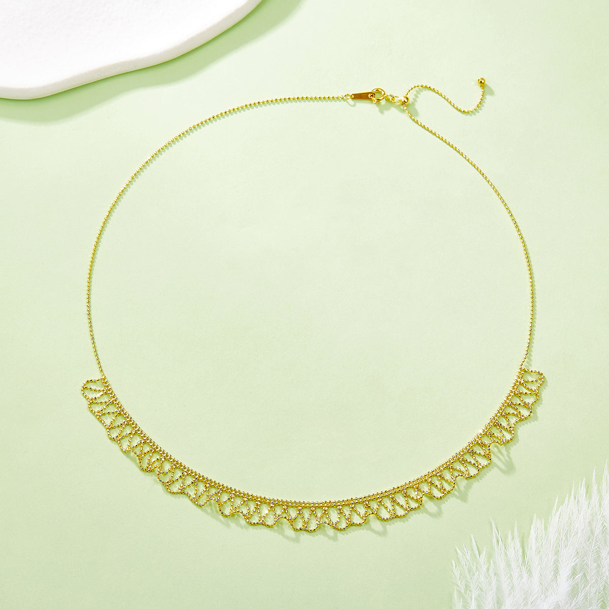 S925 Collier en scallop d'argent sterling 45cm réglable 3,6g léger 9mm large 3 couleurs P