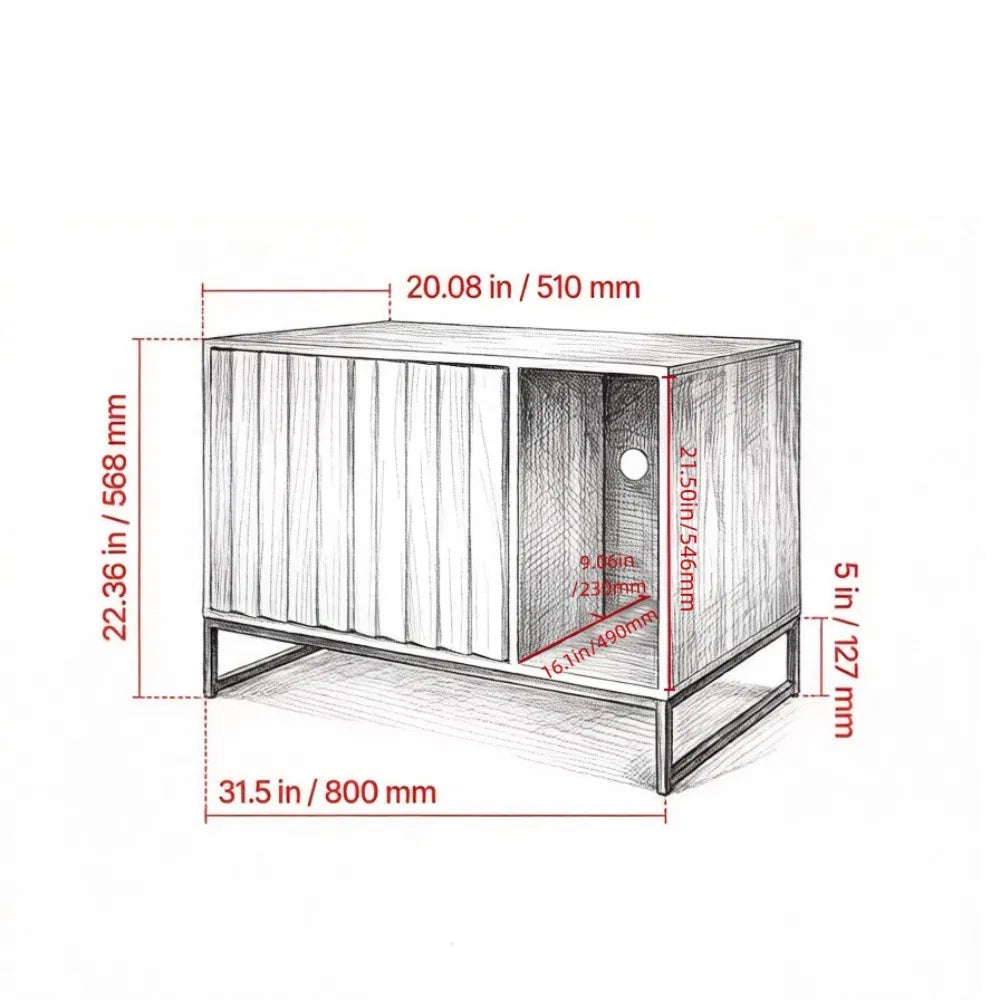 Armoire en bois pour chats
