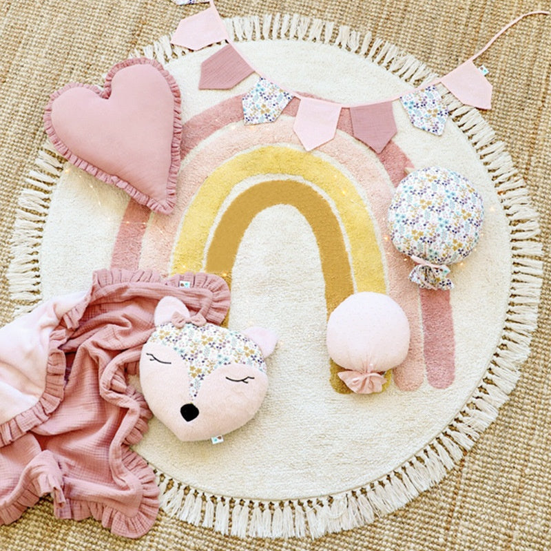Tassel Carpet rond pour la chambre des enfants