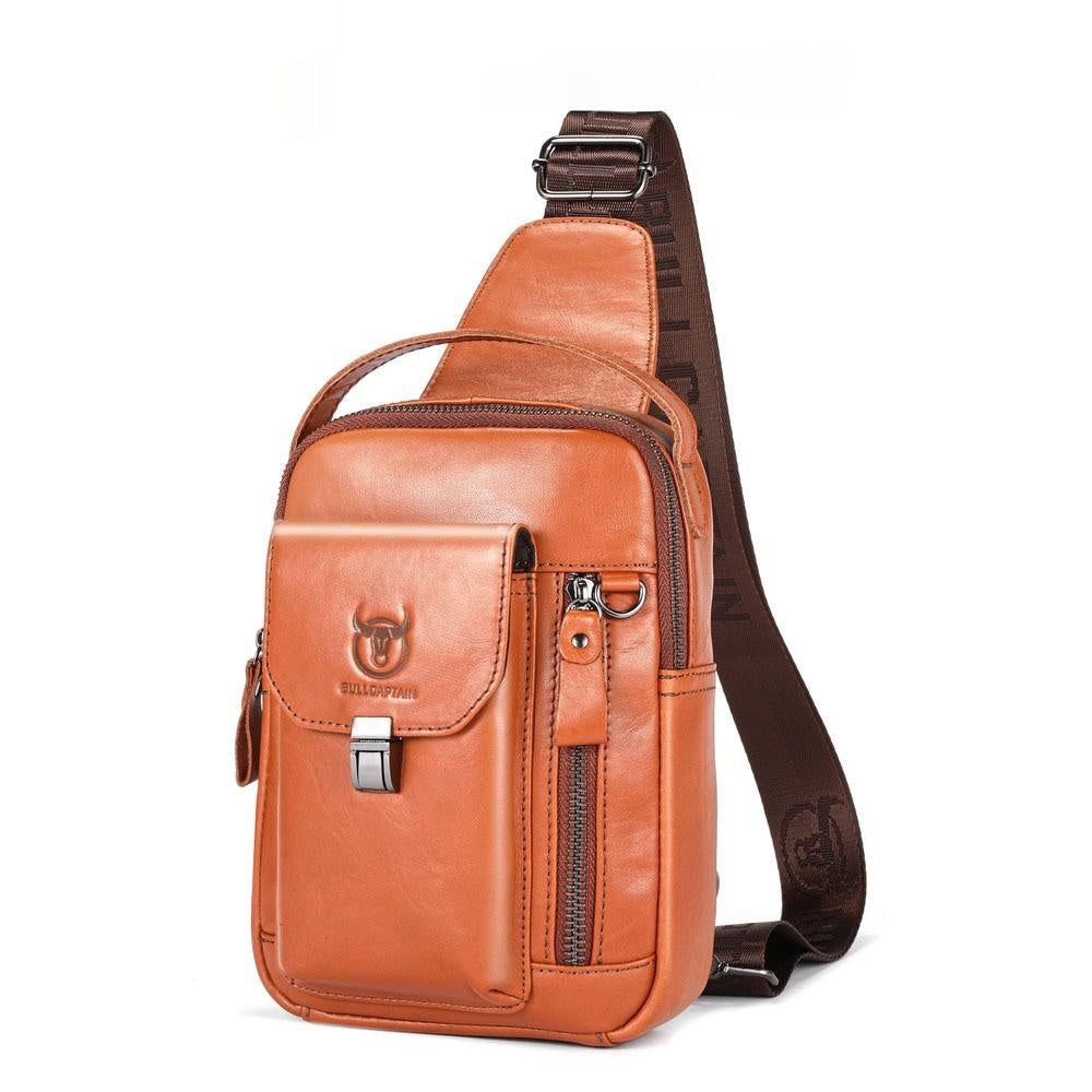 Sac de corps en cuir de vache pour hommes