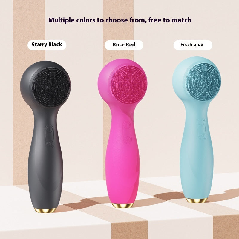 Ménage Rouge Bleu clair Colder et Comprimer Électric Facial Cleaner