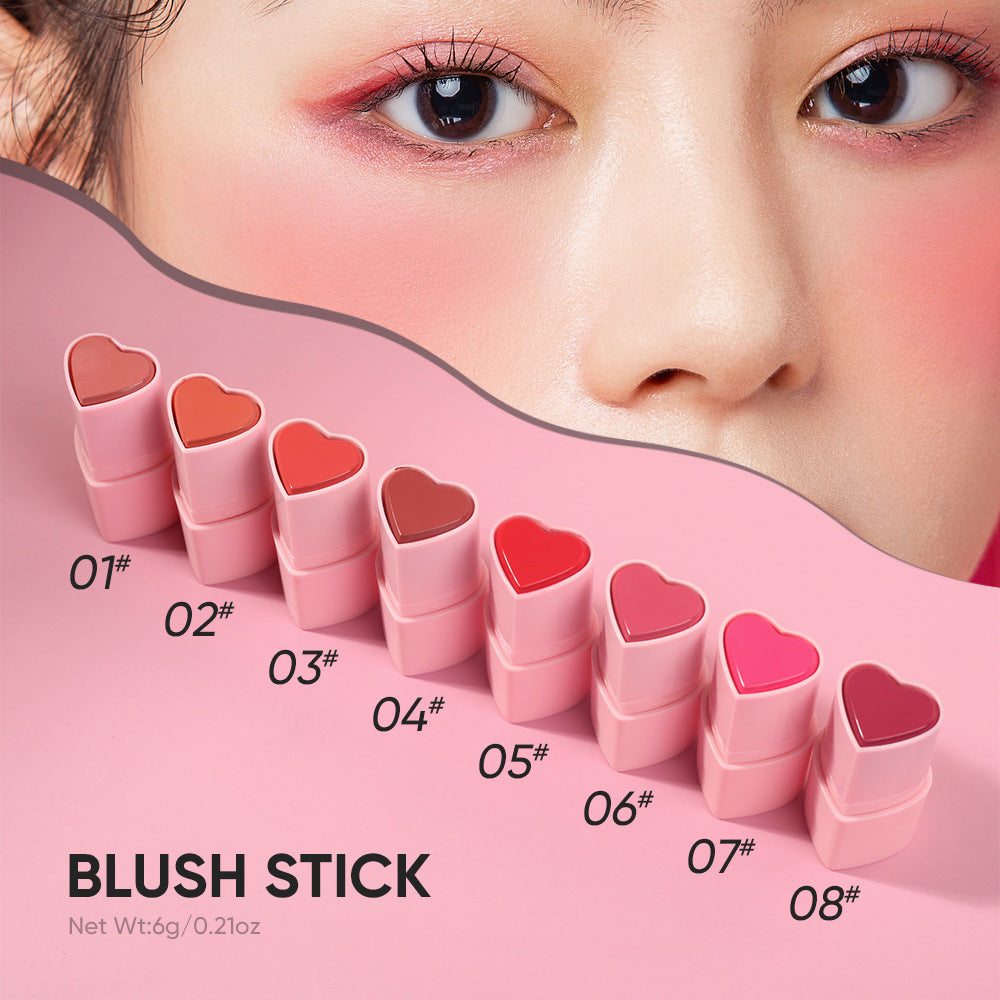 Heart-shaped matte lip crayon