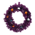 24en Pré-éclairé Halloween-Thème de la couronne de Noël