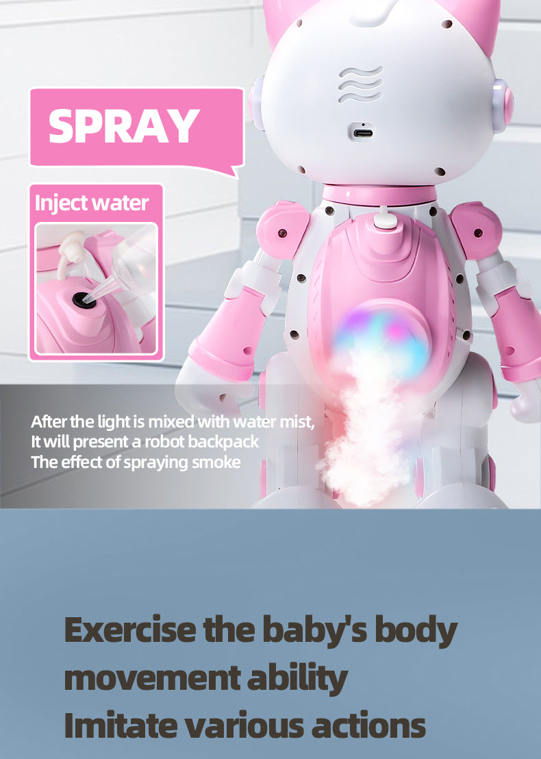 Programmation intelligente Gesture Induction Robot Spray Lampe Respirante Cool Jouets pour enfants