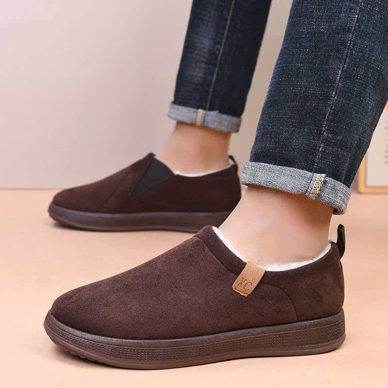 Bottes de neige d'hiver pour hommes avec doublure en polaire