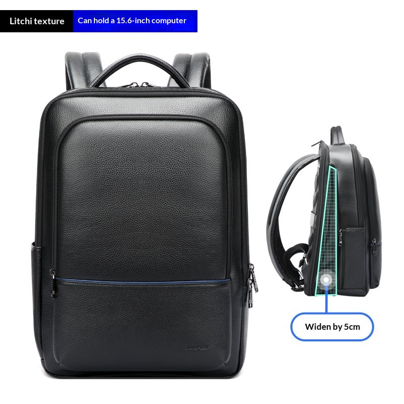 Sac à dos pour hommes en cuir tendance Business Commuter