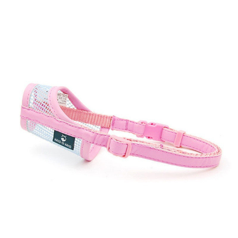 Masque en cuir doux pour chien respirant