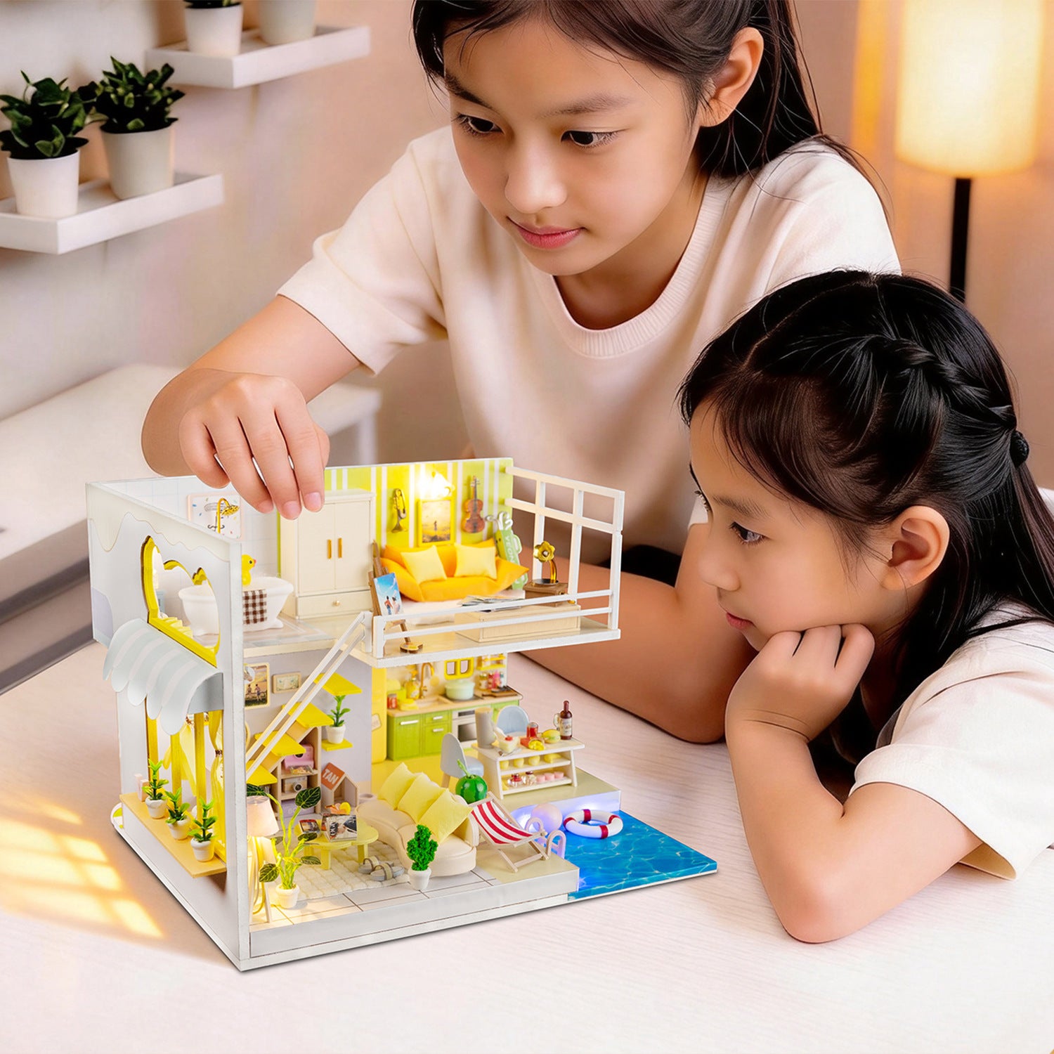 Maison miniature à monter soi-même – scène architecturale